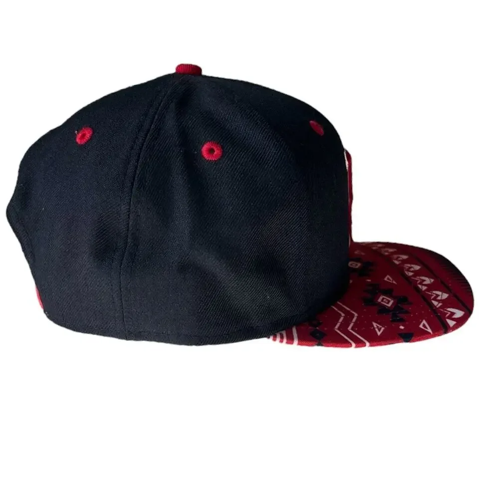 Boston Red Sox Black New Era 9fifty Snapback Hat Graphic Aztec Bill Cap Baseball